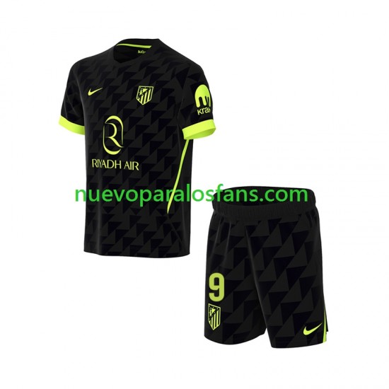 Camiseta de Fútbol Atlético Madrid Alexander Sorloth 9 Niño Exterior 2026-2027 Manga Corta