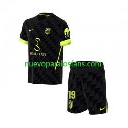 Camiseta de Fútbol Atlético Madrid Julian Alvarez 19 Niño Exterior 2026-2027 Manga Corta