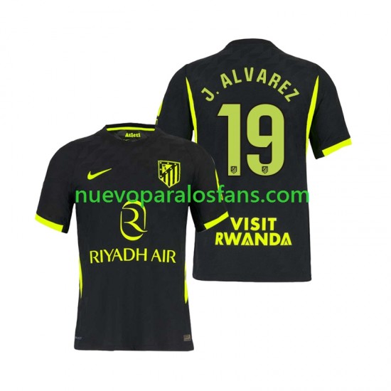 Camiseta de Fútbol Atlético Madrid Julian Alvarez 19 Hombre Exterior 2026-2027 Manga Corta