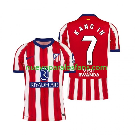Camiseta de Fútbol Atlético Madrid Lee Kang-in 7 Hombre Casa 2026-2027 Manga Corta