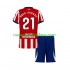Camiseta de Fútbol Atlético Madrid Obed Vargas 21 Niño Casa 2026-2027 Manga Corta