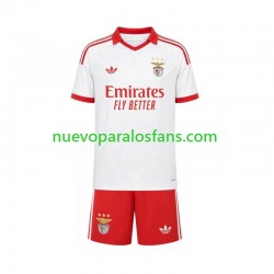 Camiseta de Fútbol Benfica Niño Exterior 2026-2027 Manga Corta