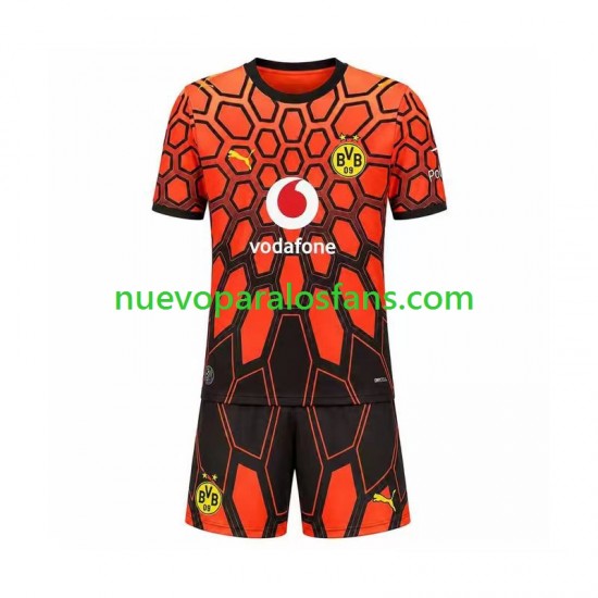 Camiseta de Fútbol Borussia Dortmund Portero Niño Casa 2026-2027 Manga Corta