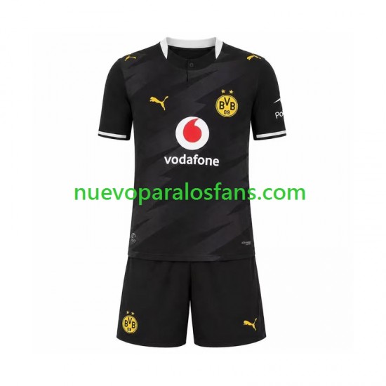 Camiseta de Fútbol Borussia Dortmund Niño Exterior 2026-2027 Manga Corta