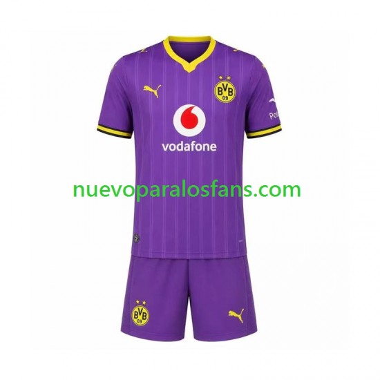 Camiseta de Fútbol Borussia Dortmund Niño Tercera 2026-2027 Manga Corta
