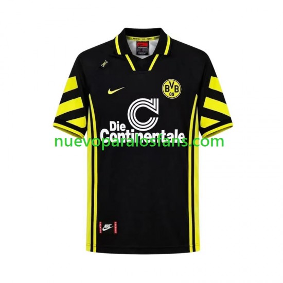 Camiseta de Fútbol Borussia Dortmund 1996 Retro Hombre Exterior Manga Corta
