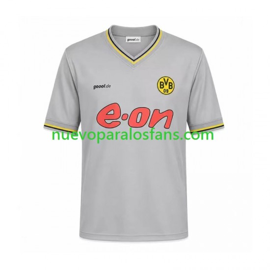 Camiseta de Fútbol Borussia Dortmund Retro Hombre Exterior 2002 Manga Corta