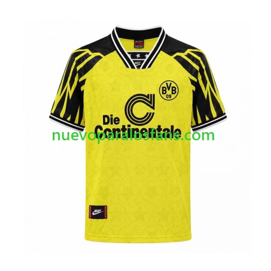 Camiseta de Fútbol Borussia Dortmund Retro Hombre Casa 1994 Manga Corta