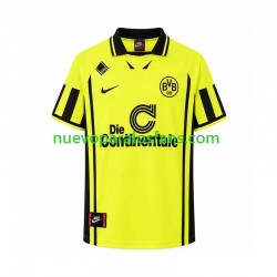 Camiseta de Fútbol Borussia Dortmund 1996 Retro Hombre Casa Manga Corta