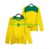 Camiseta de Fútbol Brasil Retro Hombre Casa 2004 Manga Larga
