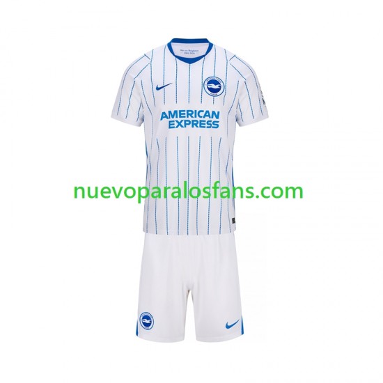 Camiseta de Fútbol Brighton & Hove Albion Niño Exterior 2026-2027 Manga Corta