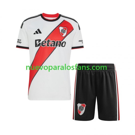 Camiseta de Fútbol CA River Plate Niño Casa 2026-2027 Manga Corta