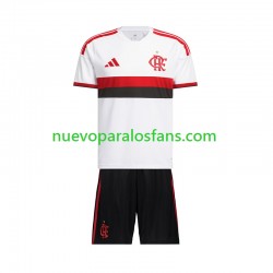 Camiseta de Fútbol CR Flamengo Niño Exterior 2026-2027 Manga Corta