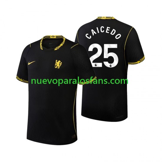 Camiseta de Fútbol Chelsea Moises Caicedo 25 Hombre Exterior 2026-2027 Manga Corta