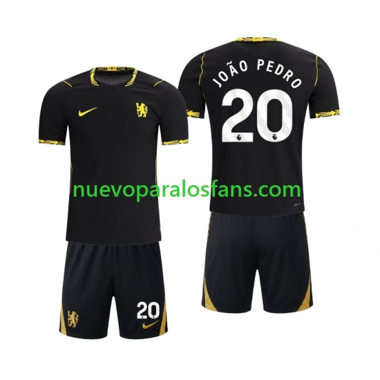 Camiseta de Fútbol Chlesea Joao Pedro 20 Niño Exterior 2026-2027 Manga Corta