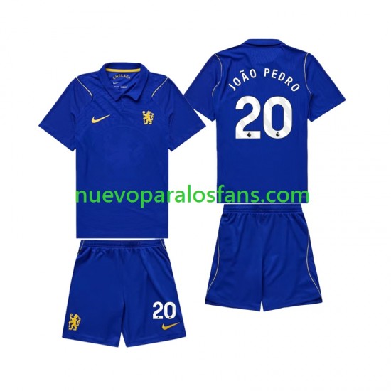Camiseta de Fútbol Chlesea Joao Pedro 20 Niño Casa 2026-2027 Manga Corta