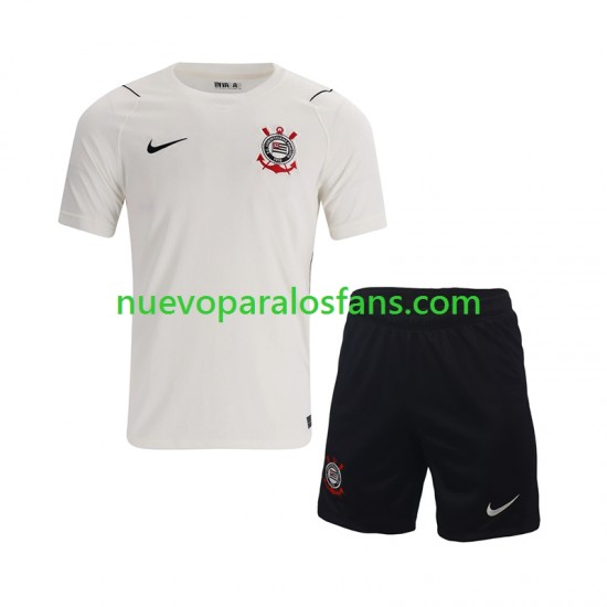 Camiseta de Fútbol Corinthians Niño Casa 2026-2027 Manga Corta