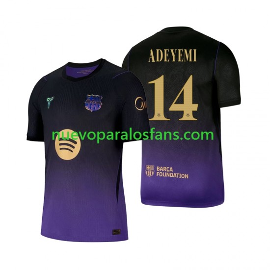 Camiseta de Fútbol FC Barcelona Karim Adeyemi 14 Hombre Exterior 2026-2027 Manga Corta