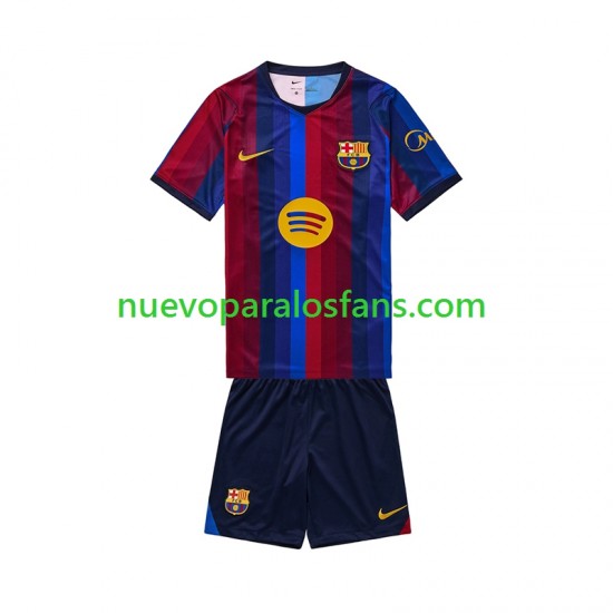 Camiseta de Fútbol FC Barcelona Niño Casa 2026-2027 Manga Corta