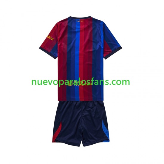 Camiseta de Fútbol FC Barcelona Niño Casa 2026-2027 Manga Corta