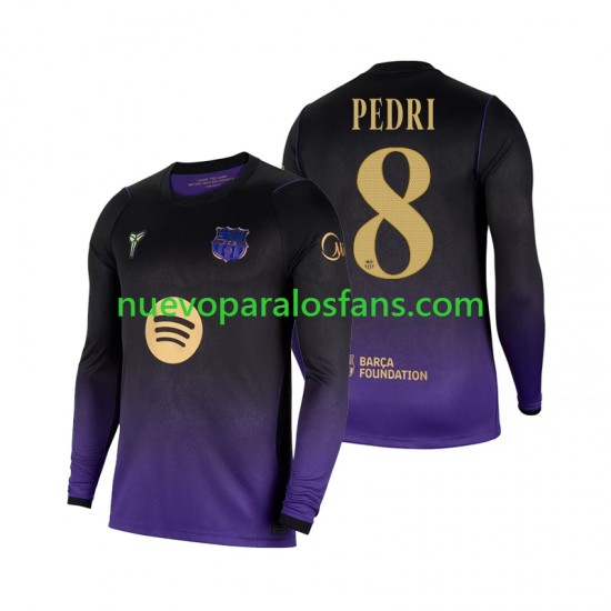 Camiseta de Fútbol FC Barcelona Pedri 8 Hombre Exterior 2026-2027 Manga Larga