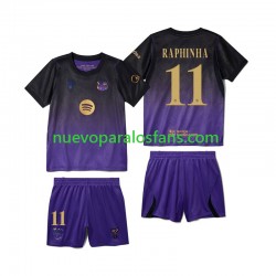 Camiseta de Fútbol FC Barcelona Raphinha 11 Niño Exterior 2026-2027 Manga Corta