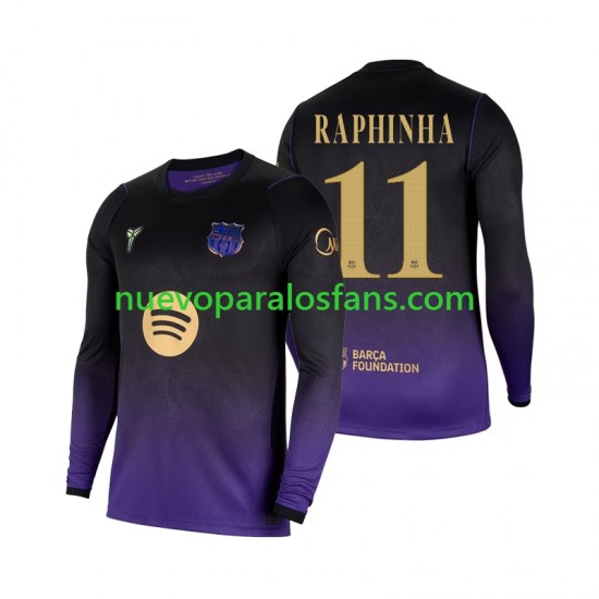 Camiseta de Fútbol FC Barcelona Raphinha 11 Hombre Exterior 2026-2027 Manga Larga
