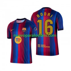 Camiseta de Fútbol FC Barcelona Rodri 16 Hombre Casa 2026-2027 Manga Corta