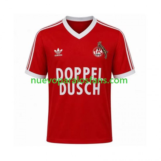 Camiseta de Fútbol FC Köln 1984 1985 Retro Hombre Exterior Manga Corta