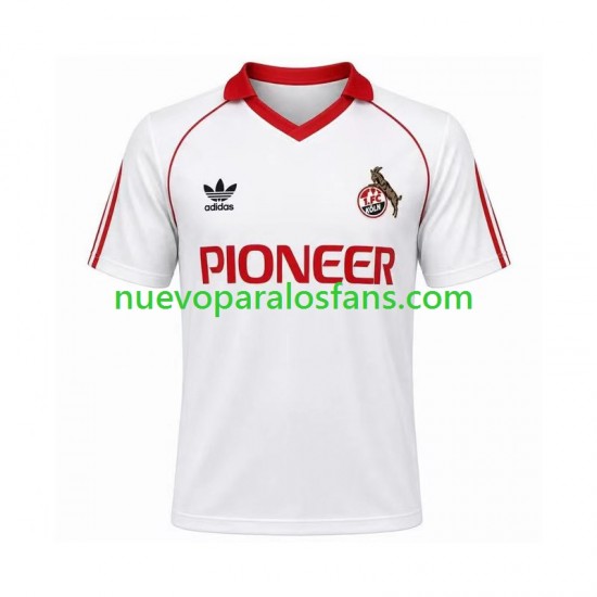 Camiseta de Fútbol FC Köln 1980 1981 Retro Hombre Casa Manga Corta