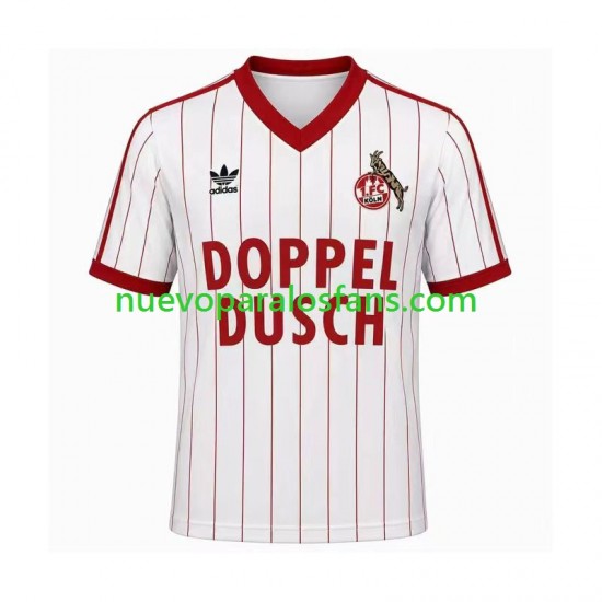 Camiseta de Fútbol FC Köln 1982 1983 Retro Hombre Casa Manga Corta