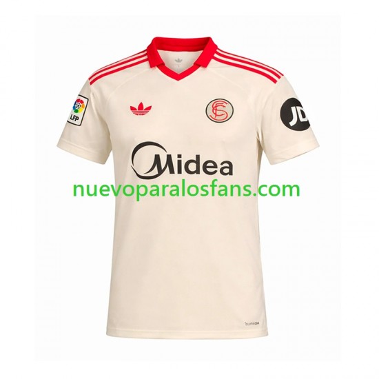Camiseta de Fútbol Sevilla FC Retro Hombre Casa 2025-2026 Manga Corta