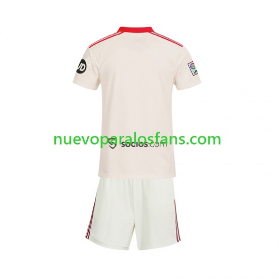 Camiseta de Fútbol Sevilla FC Retro Niño Casa 2025-2026 Manga Corta
