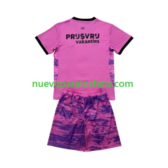 Camiseta de Fútbol Feyenoord Rotterdam Portero Niño Tercera 2026-2027 Manga Corta