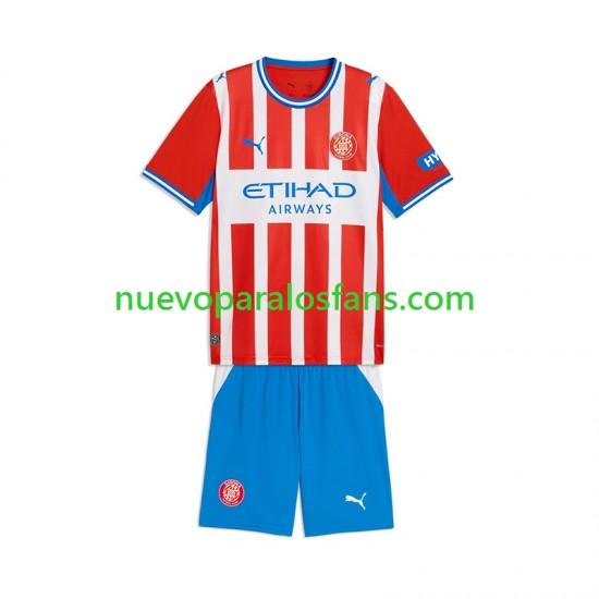 Camiseta de Fútbol Girona Niño Casa 2026-2027 Manga Corta