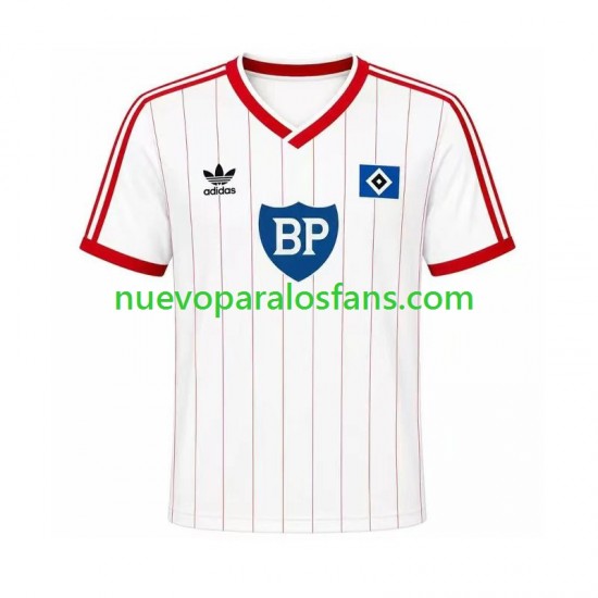 Camiseta de Fútbol Hamburger SV 1984 Retro Hombre Casa Manga Corta