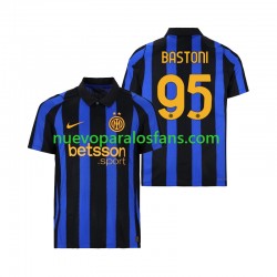 Camiseta de Fútbol Inter Milan Alessandro Bastoni 95 Hombre Casa 2026-2027 Manga Corta