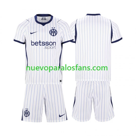 Camiseta de Fútbol Inter Milan Niño Exterior 2026-2027 Manga Corta