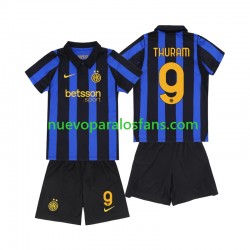 Camiseta de Fútbol Inter Milan Marcus Thuram 9 Niño Casa 2026-2027 Manga Corta