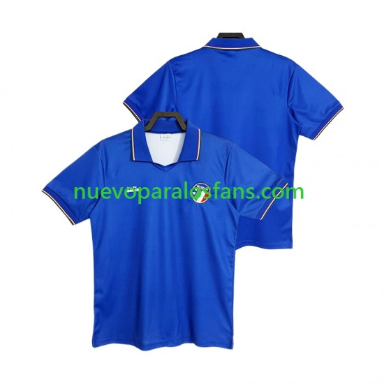 Camiseta de Fútbol Italia 1990 Retro Hombre Casa Manga Corta