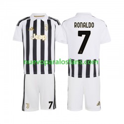 Camiseta de Fútbol Juventus Cristiano Ronaldo 7 Niño Casa 2026-2027 Manga Corta