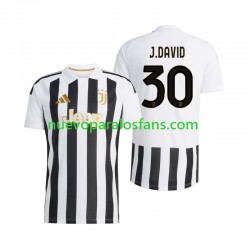 Camiseta de Fútbol Juventus Jonathan David 30 Hombre Casa 2026-2027 Manga Corta