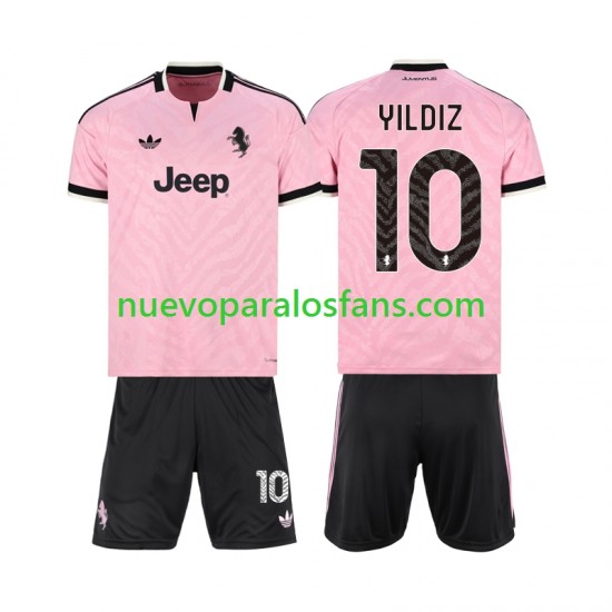 Camiseta de Fútbol Juventus Kenan Yildiz 10 Niño Exterior 2026-2027 Manga Corta
