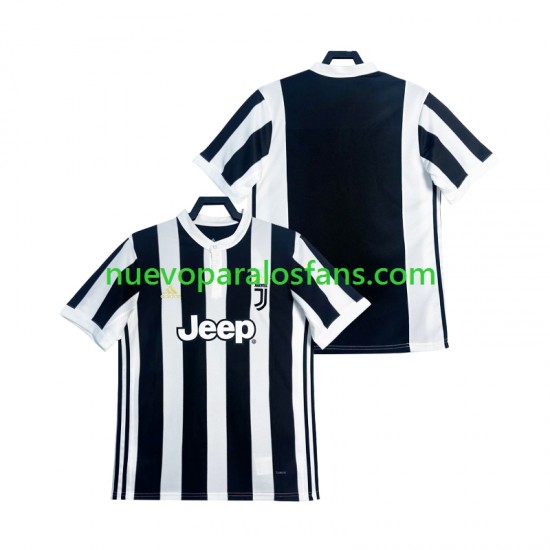 Camiseta de Fútbol Juventus 2017 2018 Retro Hombre Casa Manga Corta