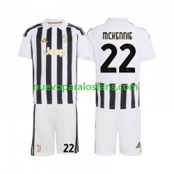 Camiseta de Fútbol Juventus Weston McKennie 22 Niño Casa 2026-2027 Manga Corta