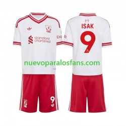 Camiseta de Fútbol Liverpool Alexander Isak 9 Niño Exterior 2026-2027 Manga Corta