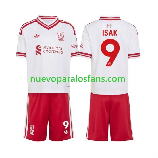 Camiseta de Fútbol Liverpool Alexander Isak 9 Niño Exterior 2026-2027 Manga Corta