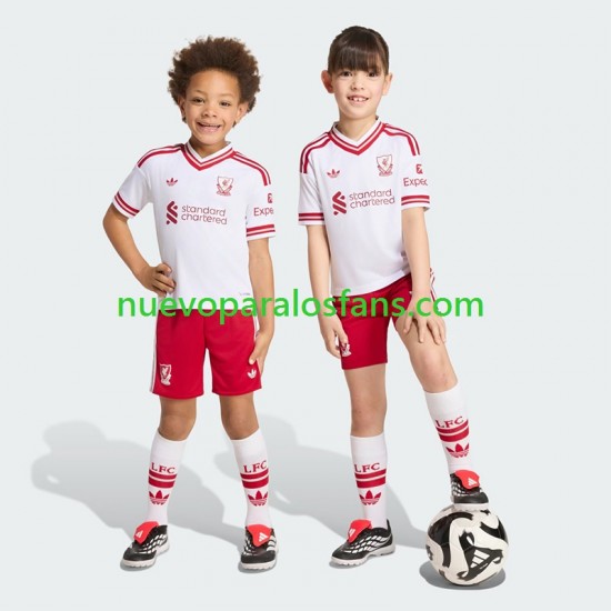 Camiseta de Fútbol Liverpool Niño Exterior 2026-2027 Manga Corta