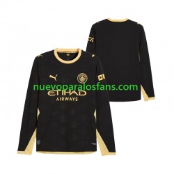 Camiseta de Fútbol Manchester City Hombre Exterior 2026-2027 Manga Larga