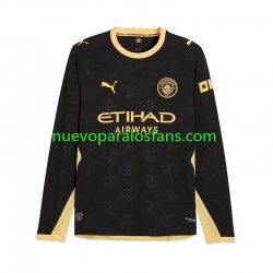 Camiseta de Fútbol Manchester City Hombre Exterior 2026-2027 Manga Larga